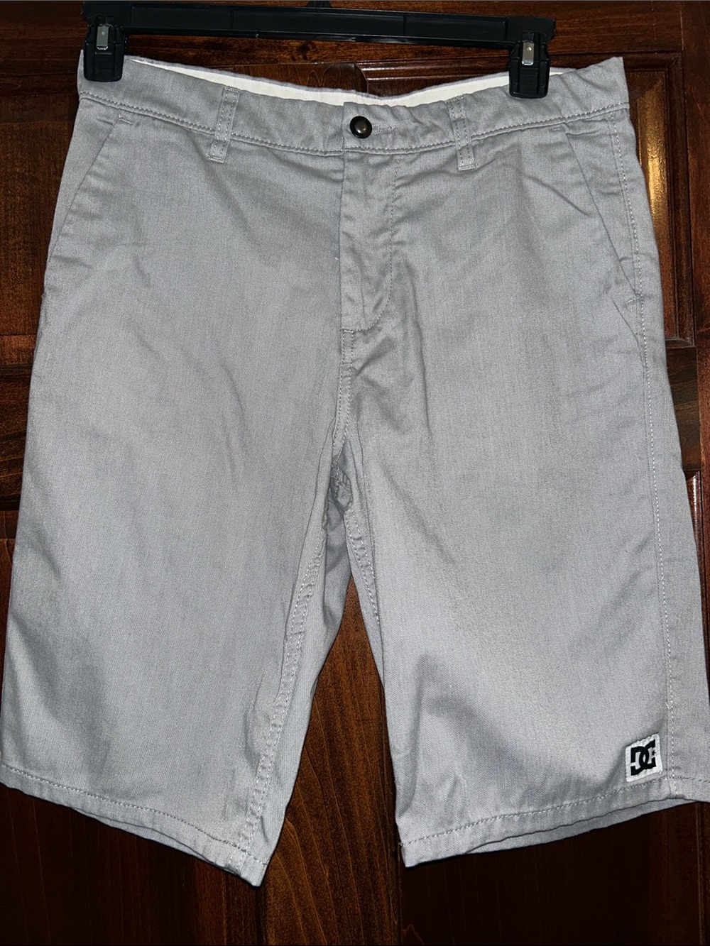 DC Light Gray Flat-Front Men's Shorts 30
